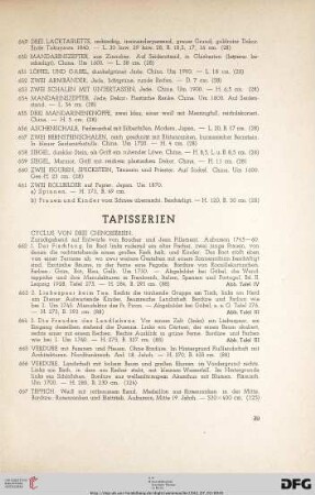 Tapisserien (Nr. 662-667)