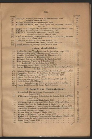II. Botanik und Pharmakognosie