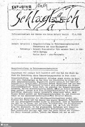 Bungalowsiedlung im Trinkwasserschutzgebiet