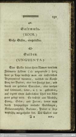 43. Salben. (Unguenta.)