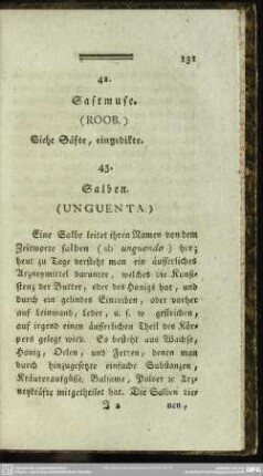 43. Salben. (Unguenta.)