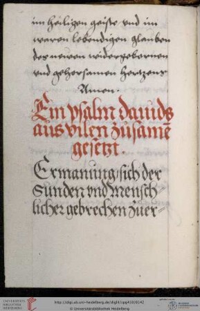 Gebet zu Gott aus Psalmzitaten