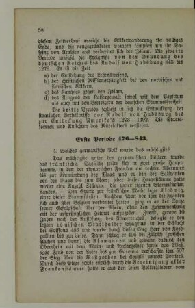 Erste Periode 476-843