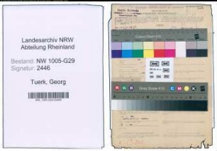 Entnazifizierung Georg Tuerk , geb. 20.02.1890 (Bahnamtmann)