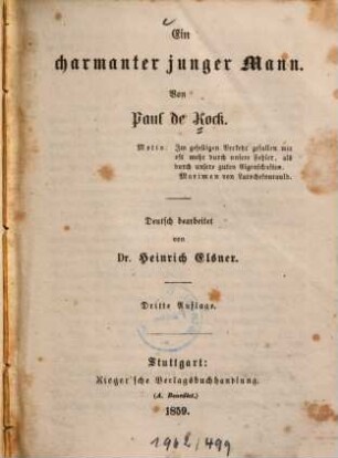 Ein charmanter junger Mann