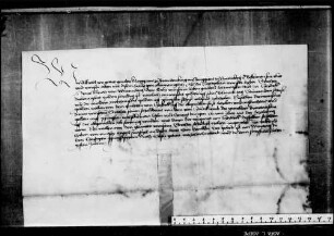 Markgraf Albrecht verspricht, die 3000 fl., die Graf Ulrich V. dem Johann von Heideck schuldig ist, auf Pfingsten über ein Jahr zu bezahlen und den Schuldschein an sich zu lösen.
