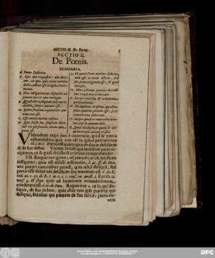 Sectio II. De Poenis.
