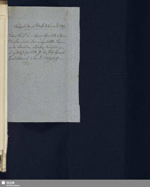 Makulatur [Fragment eines Druckes]