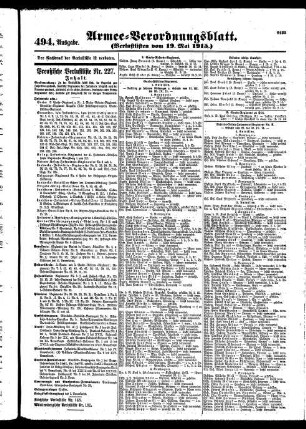 494.Ausgabe. Mittwoch, 19. Mai 1915