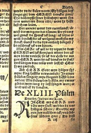 De XLIII. Psalm Dauids / Judica me Deus.