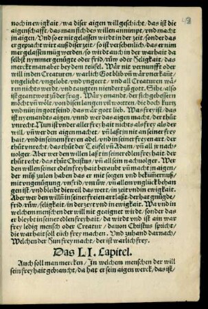 Das LI. Capitel.