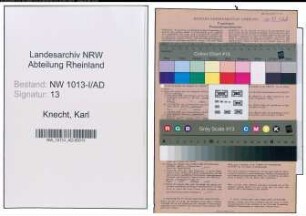 Entnazifizierung Karl Knecht , geb. 11.02.1898 (Dreher)