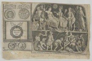 Gruppenporträt des August und des Tiberius mit deren Hofstaat und Personifikationen