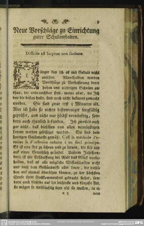Neue Vorschläge zu Einrichtung guter Schulanstalten