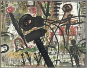 Hammerlandschaft mit Figuren