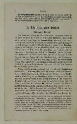 B. Die semitischen Völker