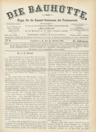 No. 8. Frankfurt a. M., den 21. Februar 1914. 57. Jahrgang.