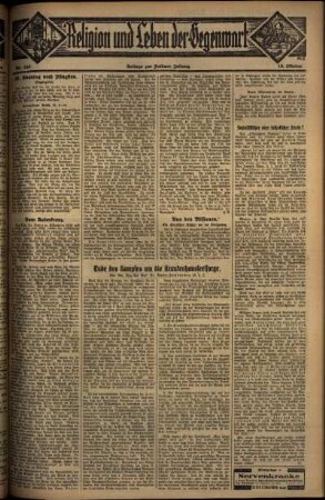 Vierte Ausgabe vom Sonntag, den 19. Oktober 1930.