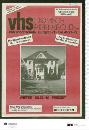 Programm 2. Semester 1987/1988