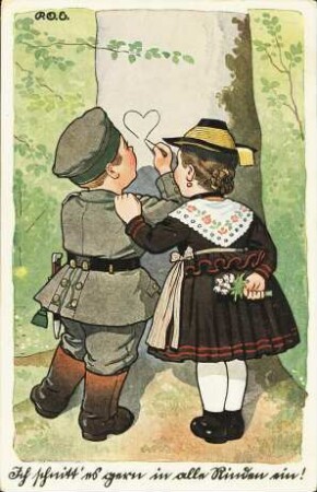 Ich schnitt' es gern in alle Rinden ein!