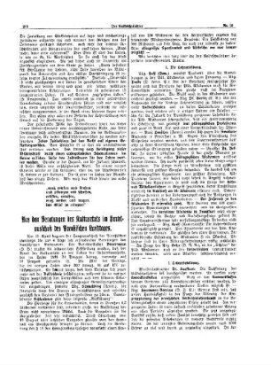 Aus den Verhandlungen des Kultusetats im Hauptausschuß des Preußischen Landtages