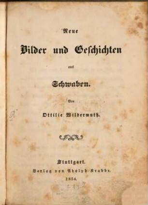 Neue Bilder und Geschichten aus Schwaben