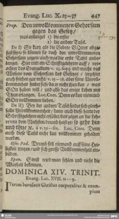 Dominica XIV. Trinit. Evang. Luc. XVII. 11-9