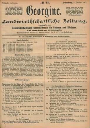 Siebzigster Jahrgang. No. 41. Insterburg, 9. Oktober 1902.