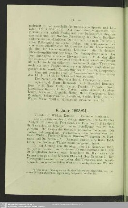 6. Jahr, 1893/94