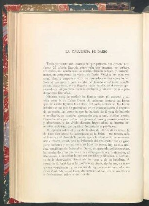 La influencia de Darío
