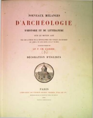 Mélanges d'archéologie, d'histoire et de litterature, [7]. 1875