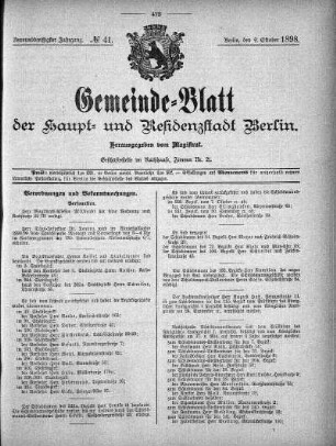 1898,41: No. 41, 9. Oktober 1898