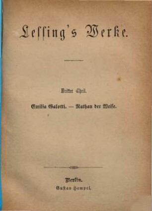 Lessing's Werke, 3