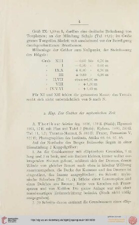 2. Kap.: Die Gräber der mykenischen Zeit