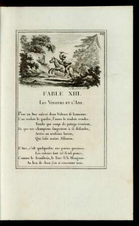 Fable XIII. Le Voleurs Et L'Ane.