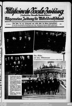 Saale-Zeitung : allgemeine Zeitung für Mitteldeutschland ; Hallesche neueste Nachrichten, Illustrierte Saale-Zeitung