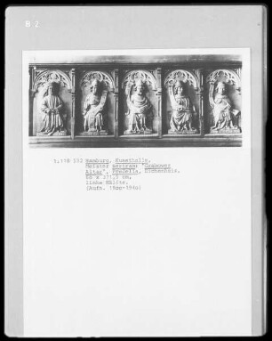 Grabower Altar — Verkündigung; die Kirchenväter