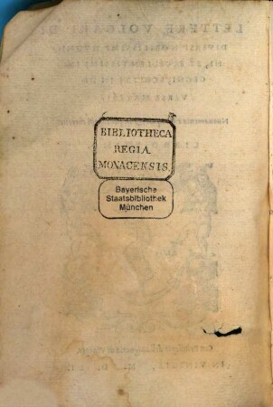 Lettere Volgari Di Diversi Nobilissimi Hvomini, Et Eccellentissimi Ingegni : Scritte In Diverse Materie. 1