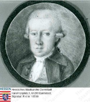 Becker, Johann Philipp Nikolaus (1732-1821) / Porträt, Brustbild, vorblickend