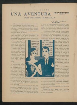 Una aventura : Cuento
