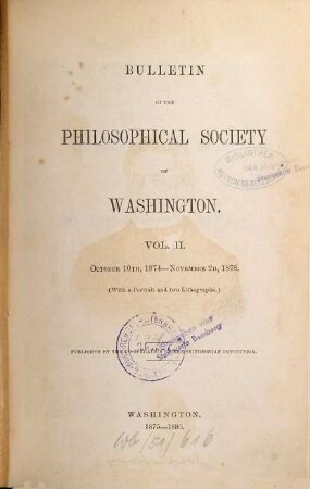 Bulletin. 2. 1874/78 (1875/80), Okt. - Nov.