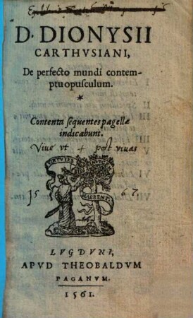 De perfecto mundi contemptu opusculum