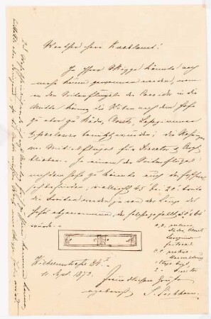 Heilanstalt: Brief an Knoblauch von S. Eichborn (?)