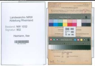 Entnazifizierung Ilse Heimann , geb. 14.02.1913 ()
