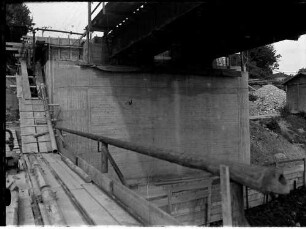 Ulm Donaubrücke: Bau der Pfeiler und Widerlager