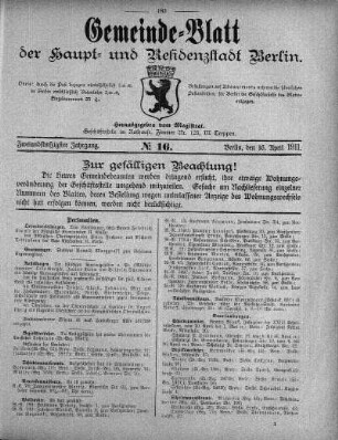 1911,16: No. 16, 16. April 1911