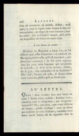 XXe Lettre.