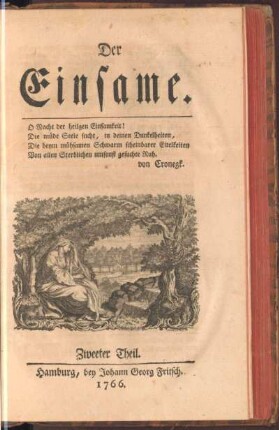2: Der Einsame, Zweeter Theil