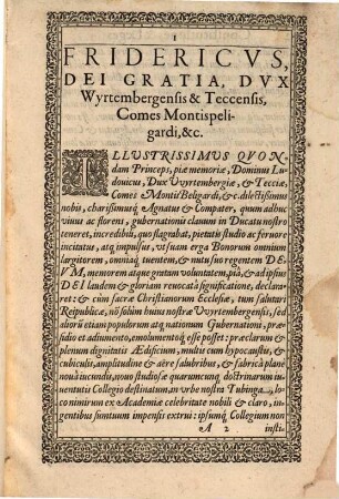 Constitutiones Atque Leges: Illustris ... In Tubingensi Academia nuper instituti Collegii Ducalis Wyrtembergici