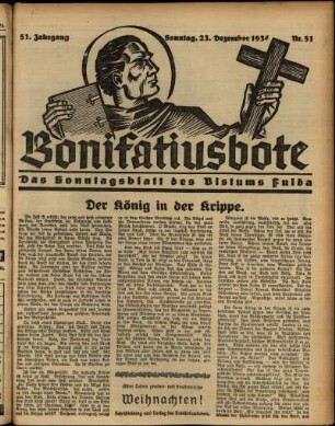 Ausgabe vom Sonntag, den 23. Dezember 1934.